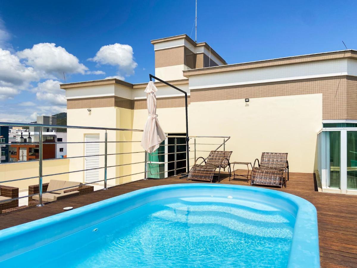 Appartement Infinito - Cobertura Frente Mar Com Piscina à Governador Celso Ramos Extérieur photo